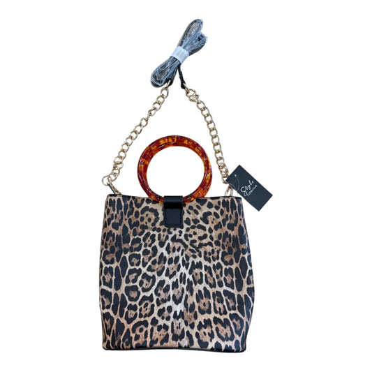 Crossbody By Clothes Mentor In Leopard Print, Size:Small