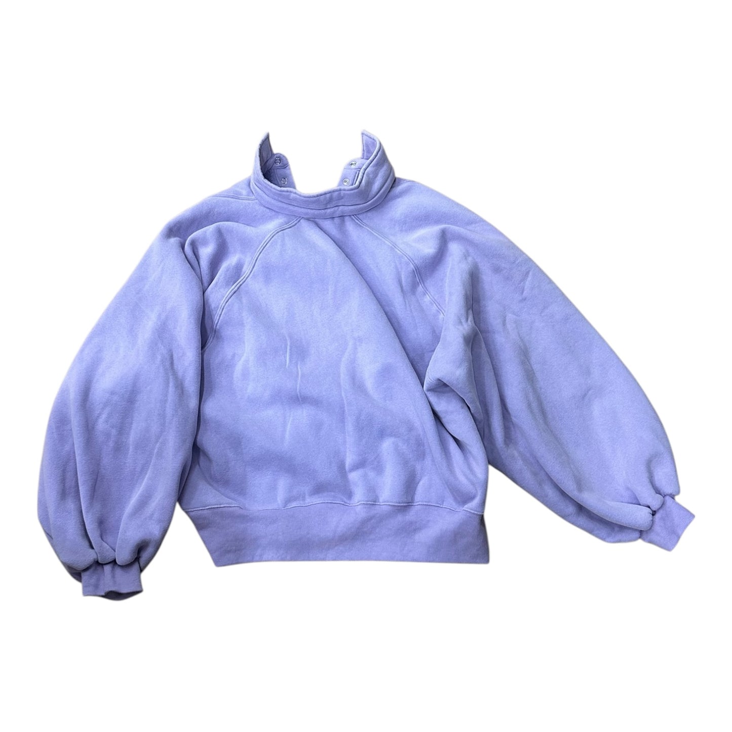 Athletic Sweatshirt Collar By Papermoon In Purple, Size:L