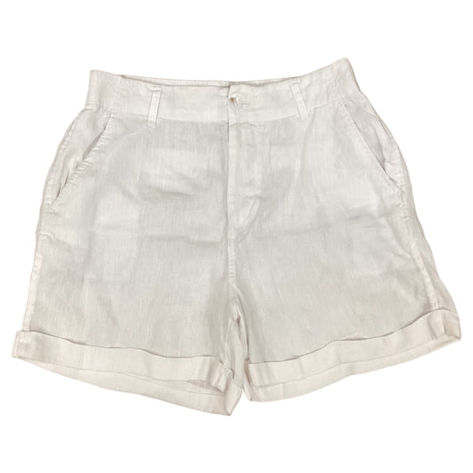 Shorts Designer By Halston In White, Size:M