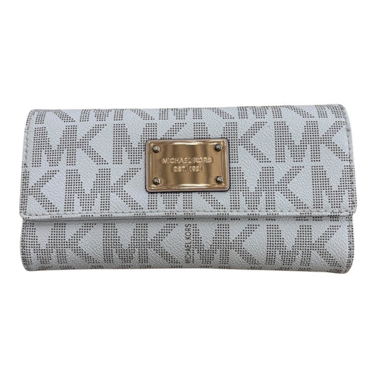 Wallet Designer By Clothes Mentor In Gold & White, Size:Large