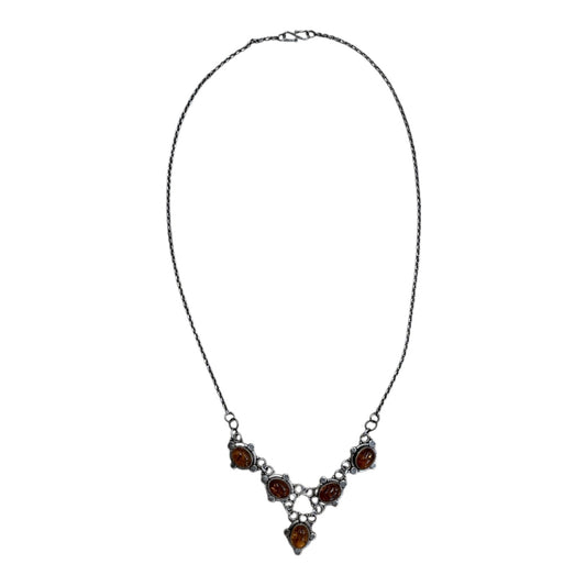 Necklace Sterling Silver By   Clothes Mentor In Orange