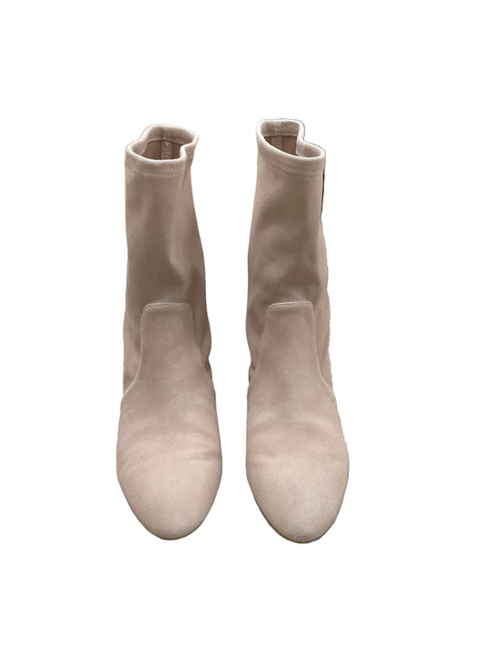 Boots Designer By Stuart Weitzman In Tan, Size:7