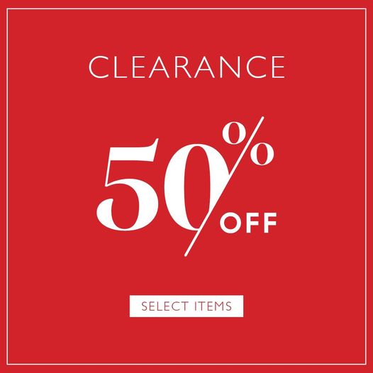 clearance 50% off