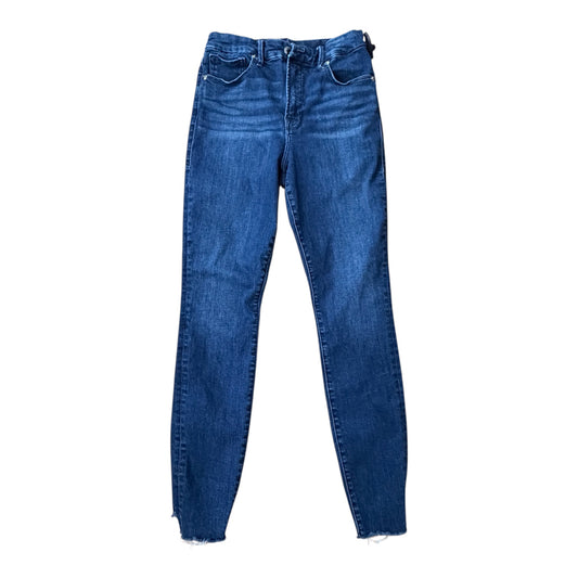Jeans Skinny By Good American In Blue Denim, Size:6