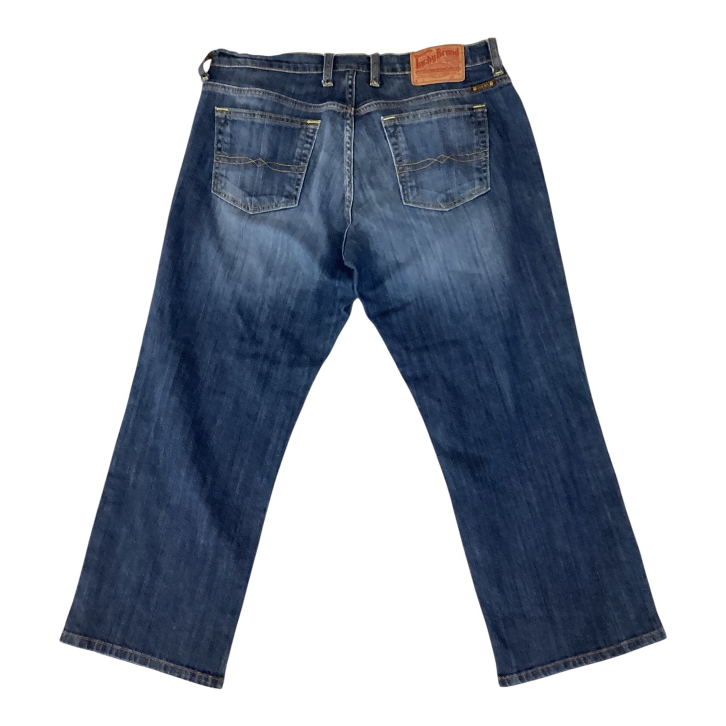 Jeans Cropped By Lucky Brand In Blue Denim, Size:10