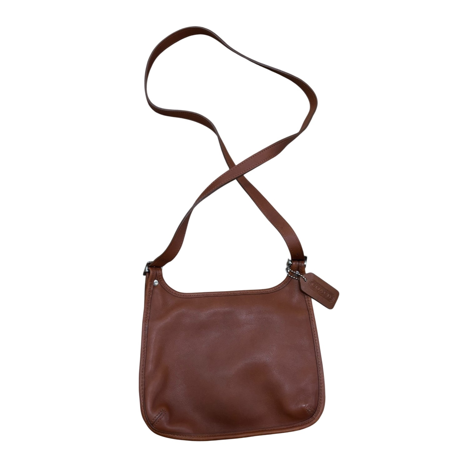 Crossbody Designer By Coach In Tan, Size:Small