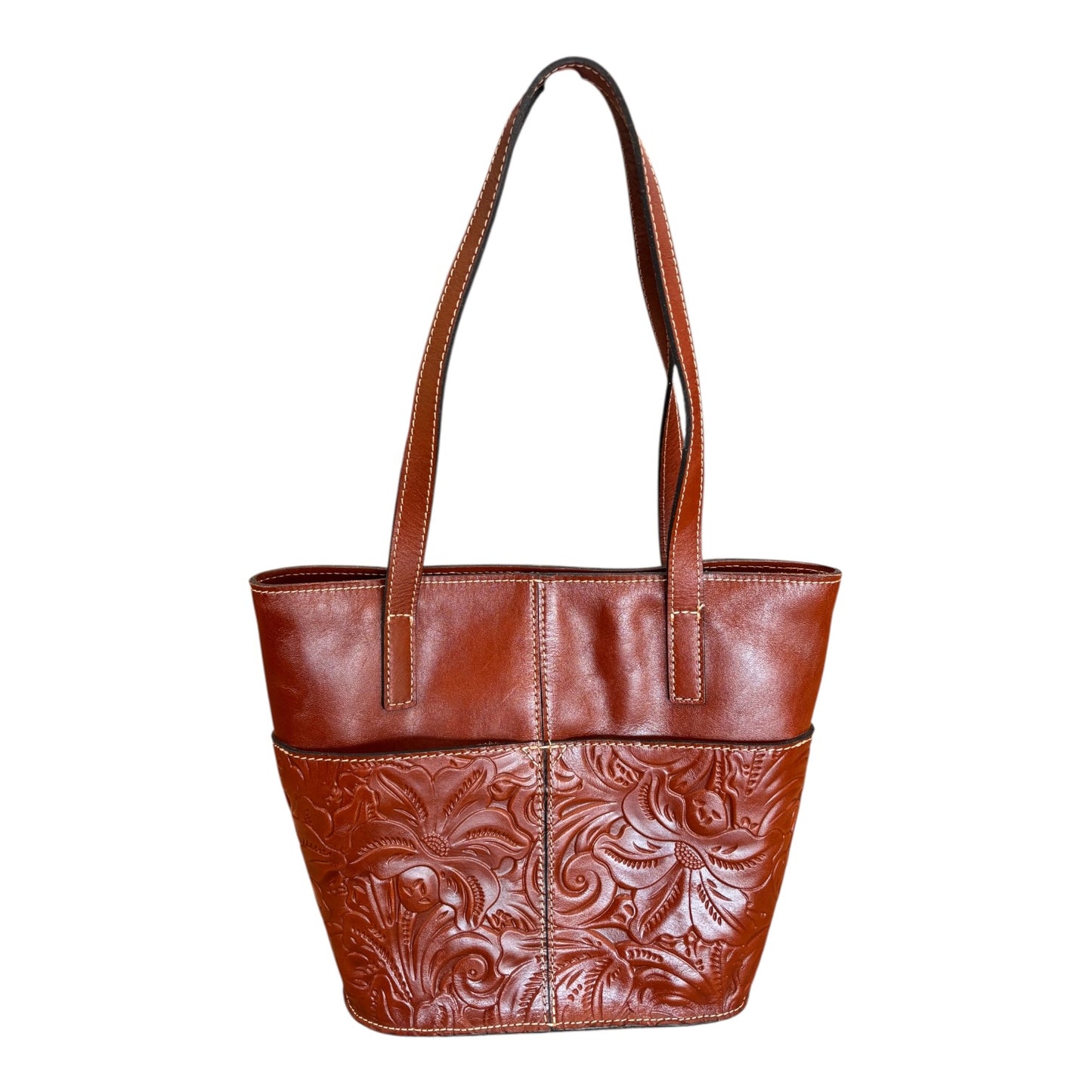 Handbag Designer By Patricia Nash In Brown, Size:Medium