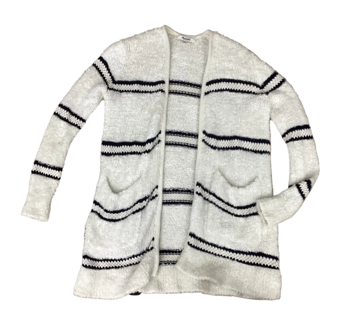 Cardigan By Madewell In Black & Cream, Size:Xxs
