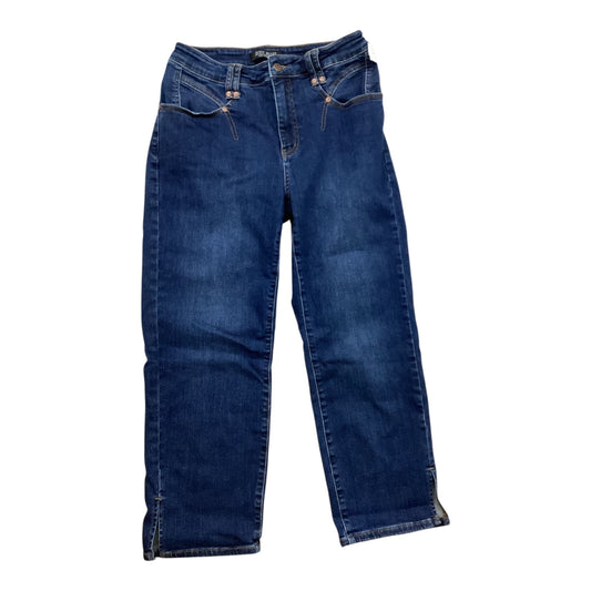 Jeans Straight By Judy Blue In Blue Denim, Size:10