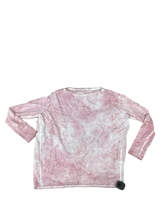 Athletic Top Ls Collar By Lululemon In Tie Dye Print, Size:S