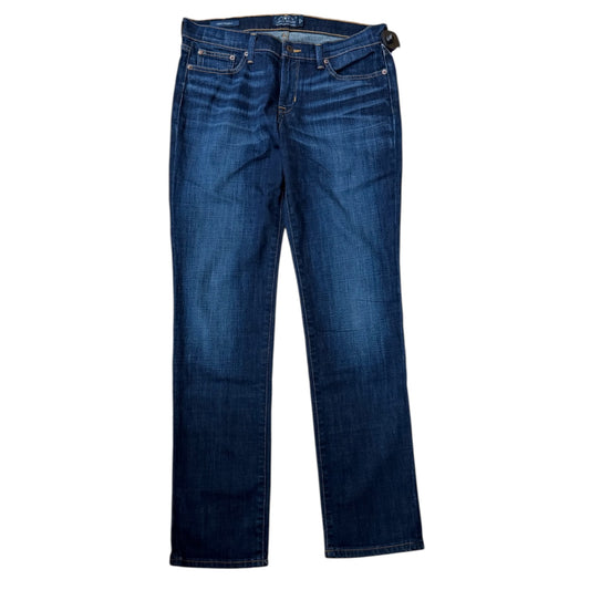 Jeans Straight By Lucky Brand In Blue Denim, Size:12