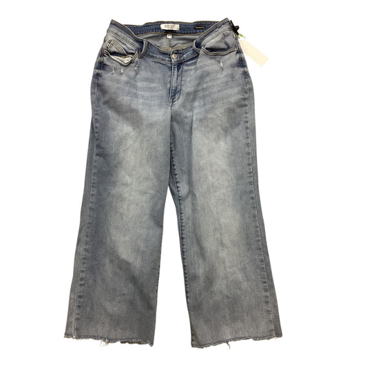 Jeans Wide Leg By Judy Blue In Blue Denim, Size:16