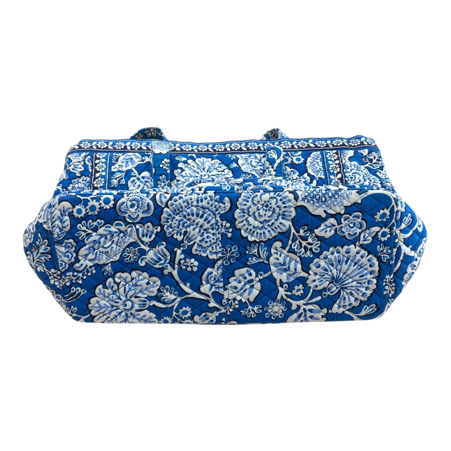 Tote By Vera Bradley In Blue & White, Size:Large