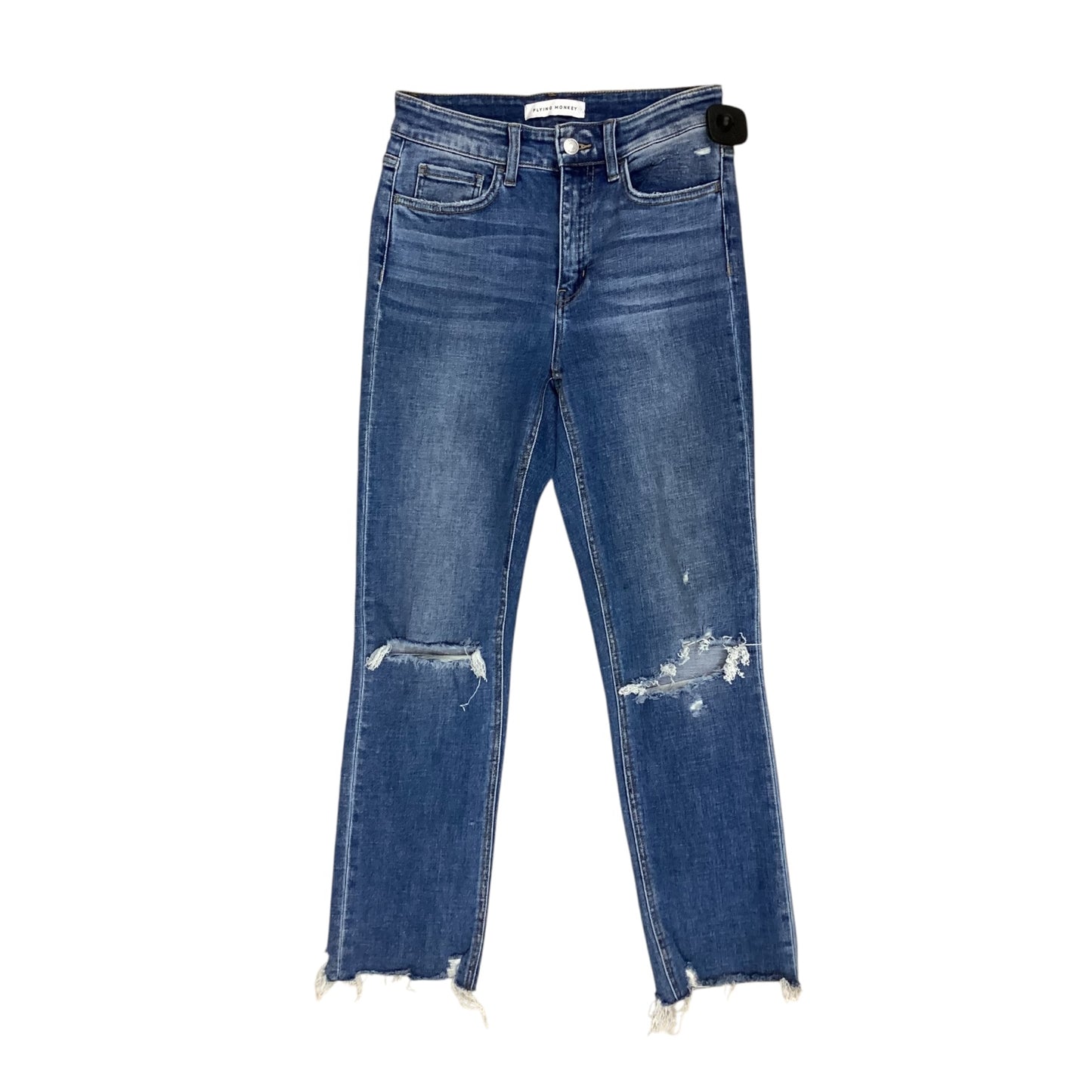 Jeans Straight By Flying Monkey In Blue Denim, Size:4