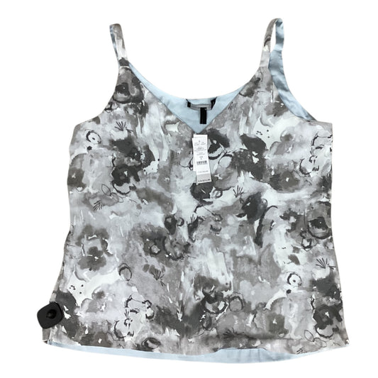 Top Sleeveless By White House Black Market In Blue & Grey, Size:L