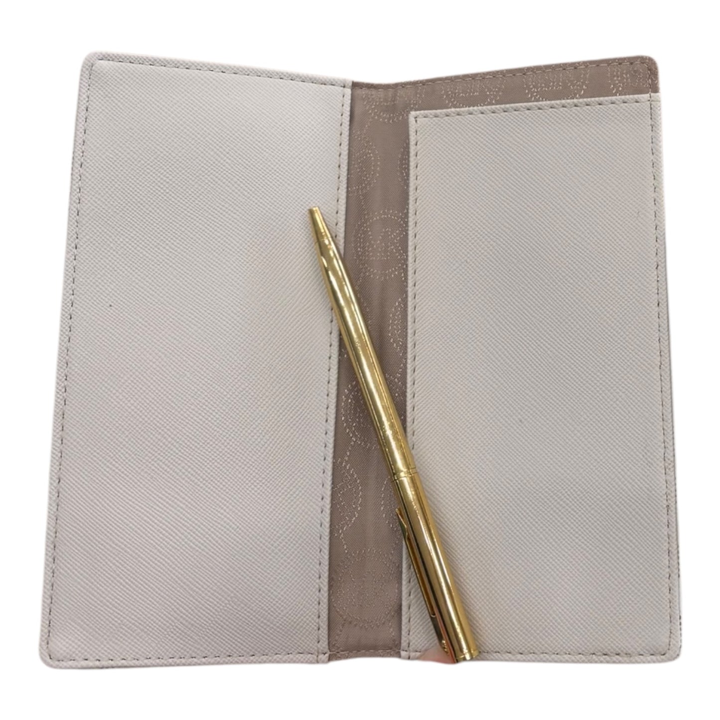 Wallet Designer By Clothes Mentor In Gold & White, Size:Large