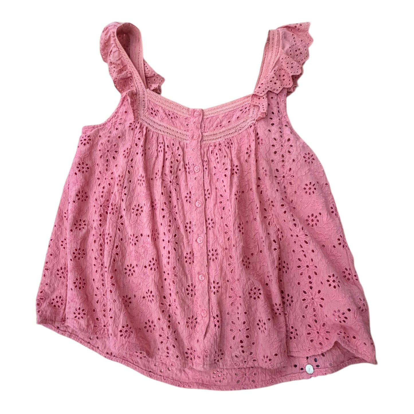 Blouse Ss By Lucky Brand In Pink, Size:S