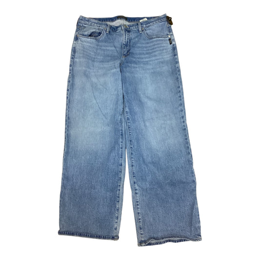 Jeans Wide Leg By Silver In Blue Denim, Size:10