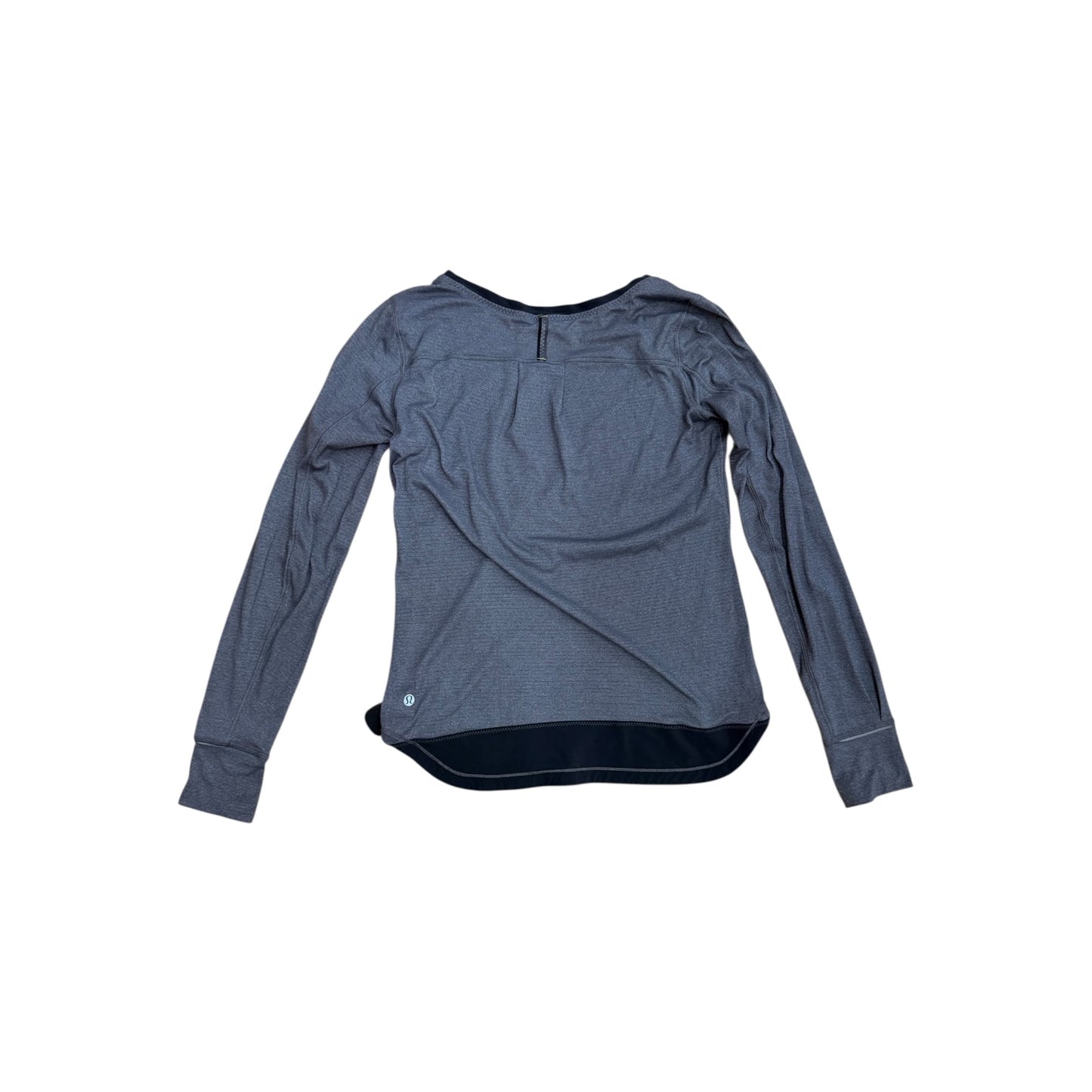 Athletic Top Ls Crewneck By Lululemon In Grey, Size:S