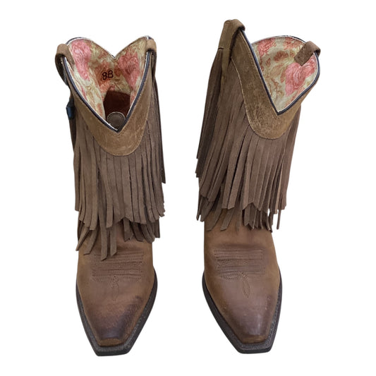Boots Western By Ariat In Brown, Size:8