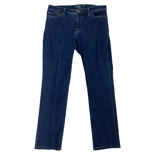 Jeans Skinny By Lauren By Ralph Lauren In Blue Denim, Size:12