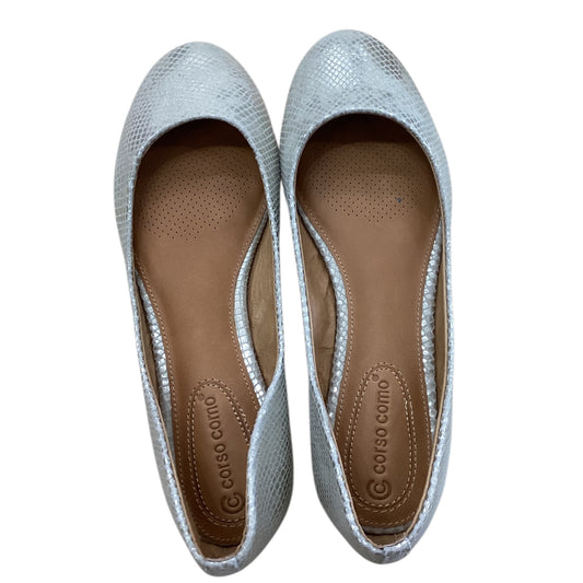 Shoes Flats By Corso Como In Silver, Size:8