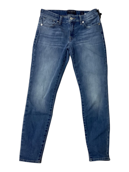 Jeans Cropped By Lucky Brand In Blue Denim, Size:2