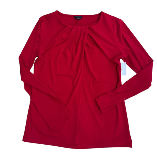 Blouse Ls By Talbots In Red, Size:M