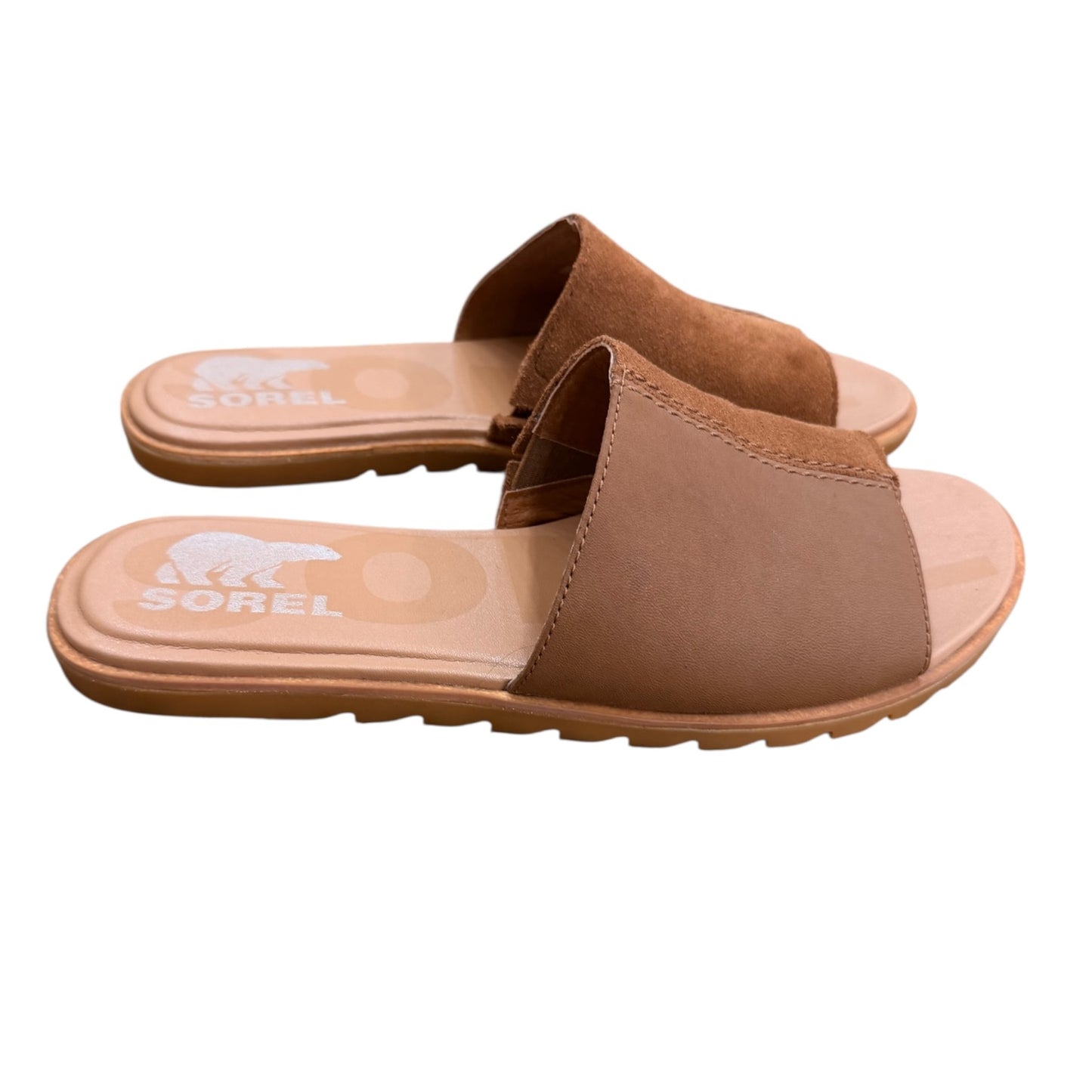 Sandals Flats By Sorel In Brown, Size:7.5