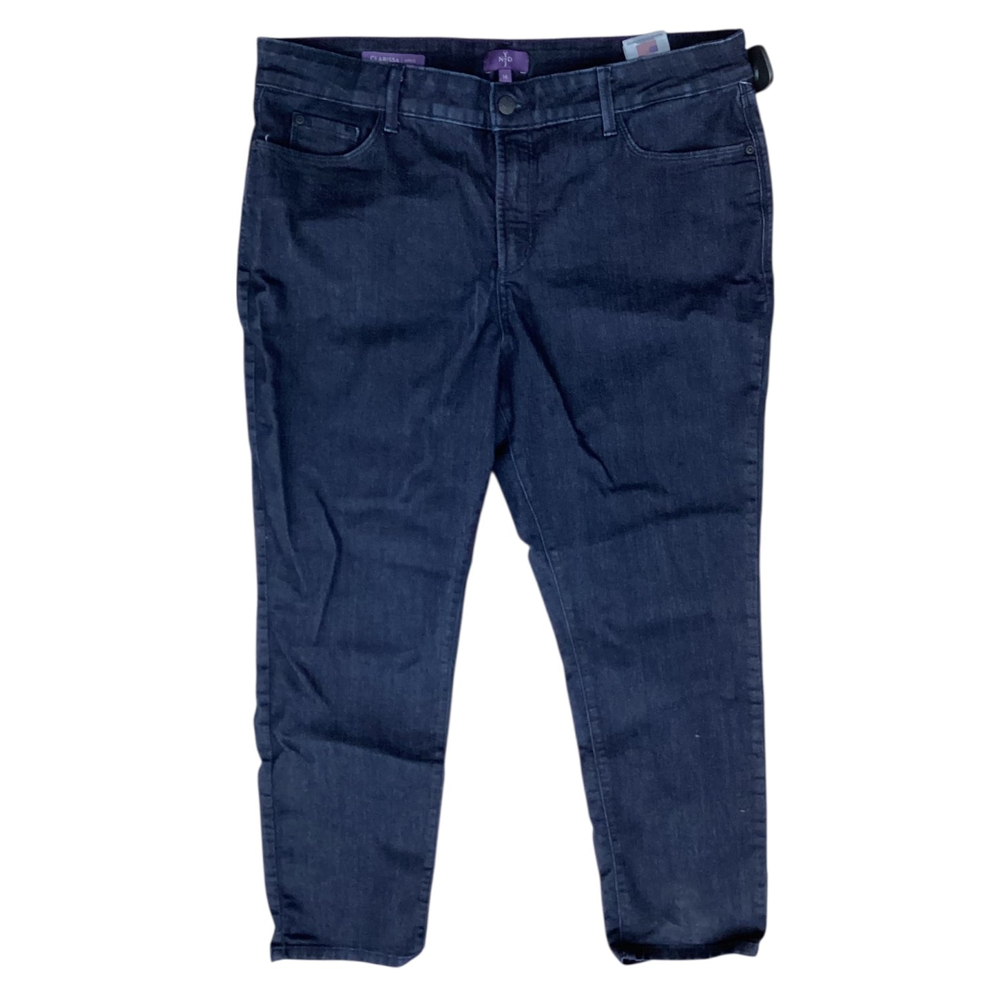 Jeans Straight By Not Your Daughters Jeans In Blue Denim, Size:16