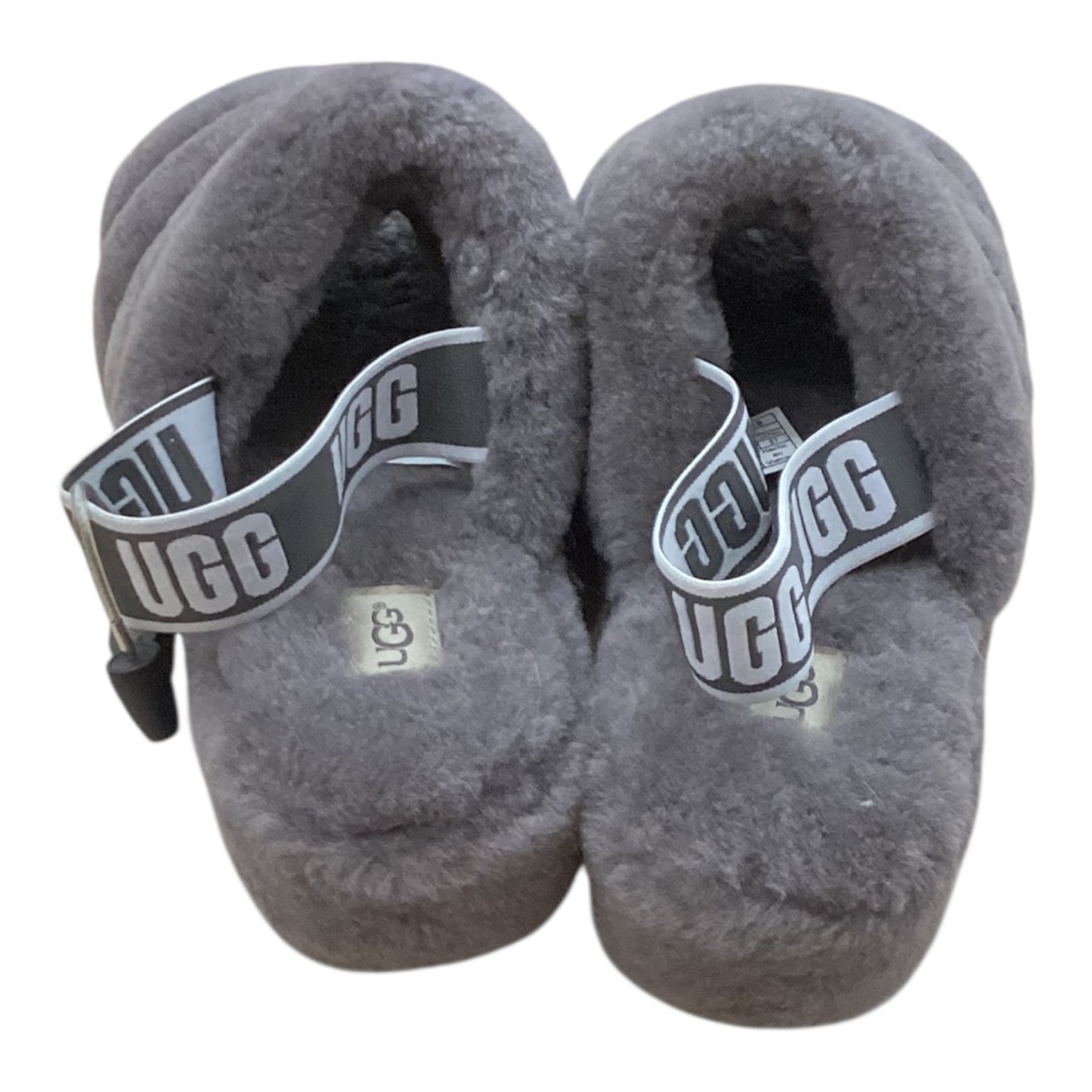 Slippers Designer By Ugg In Grey, Size:10