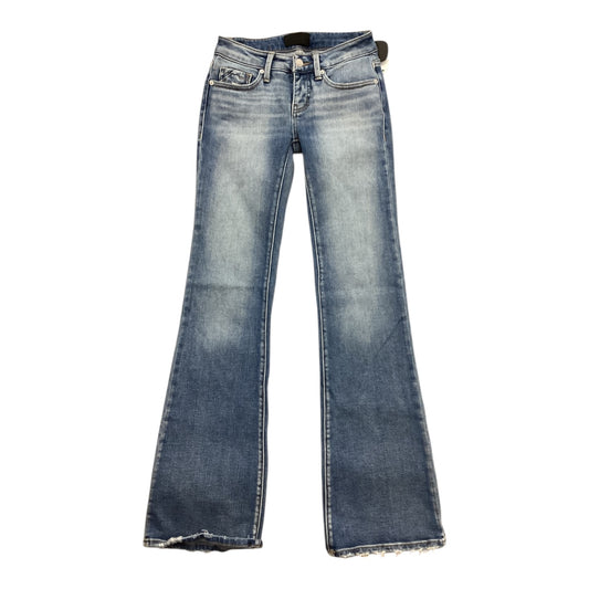 Jeans Boot Cut By Buckle Black In Blue Denim, Size:0