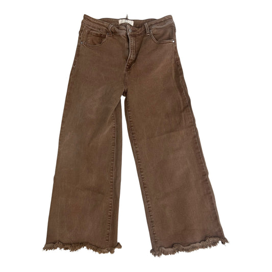 Jeans Wide Leg By Risen In Brown, Size:6