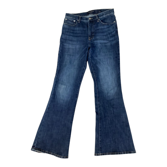 Jeans Flared By Lucky Brand In Blue Denim, Size:10