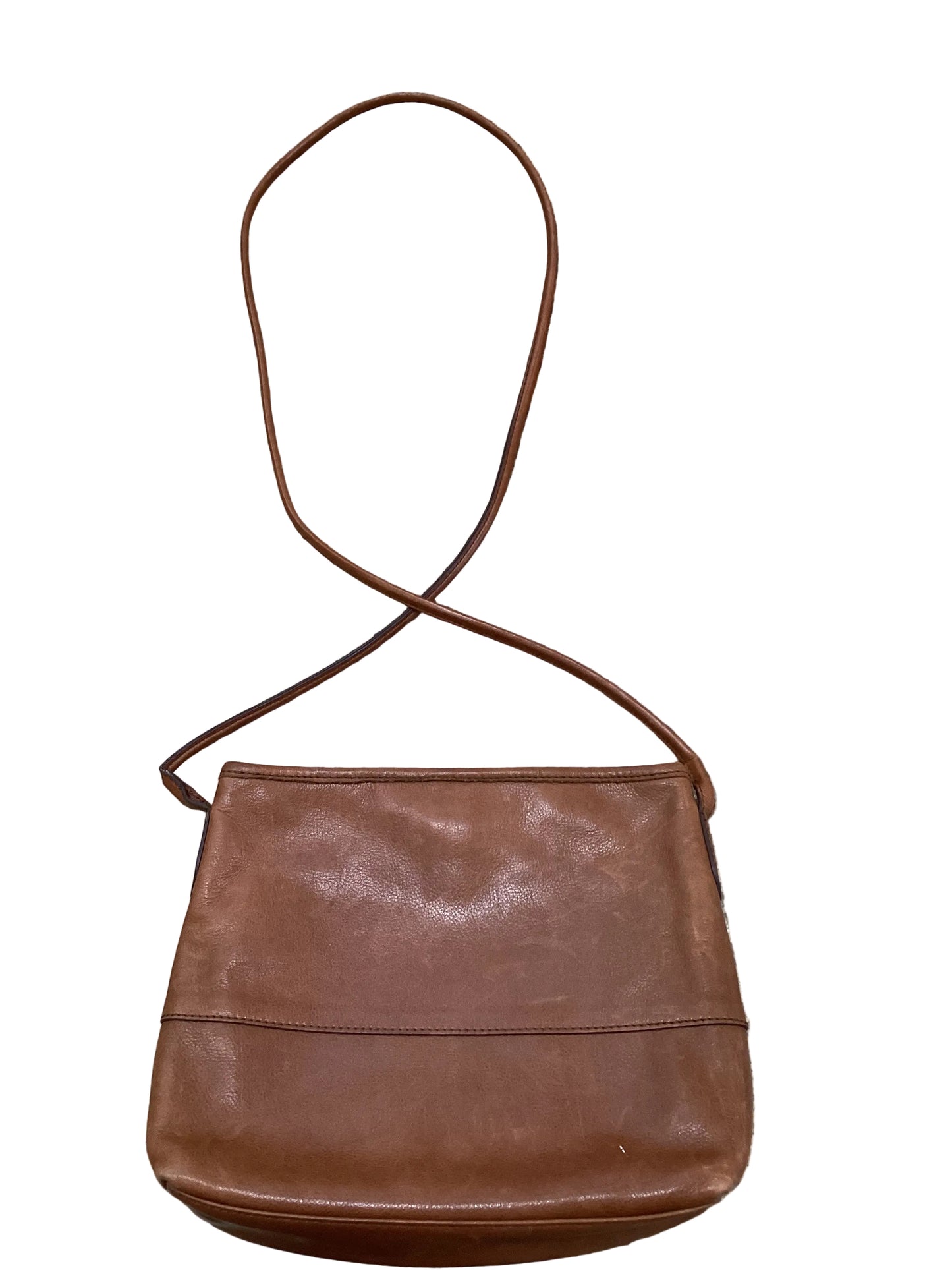 Crossbody Leather By Margot In Brown, Size:Small