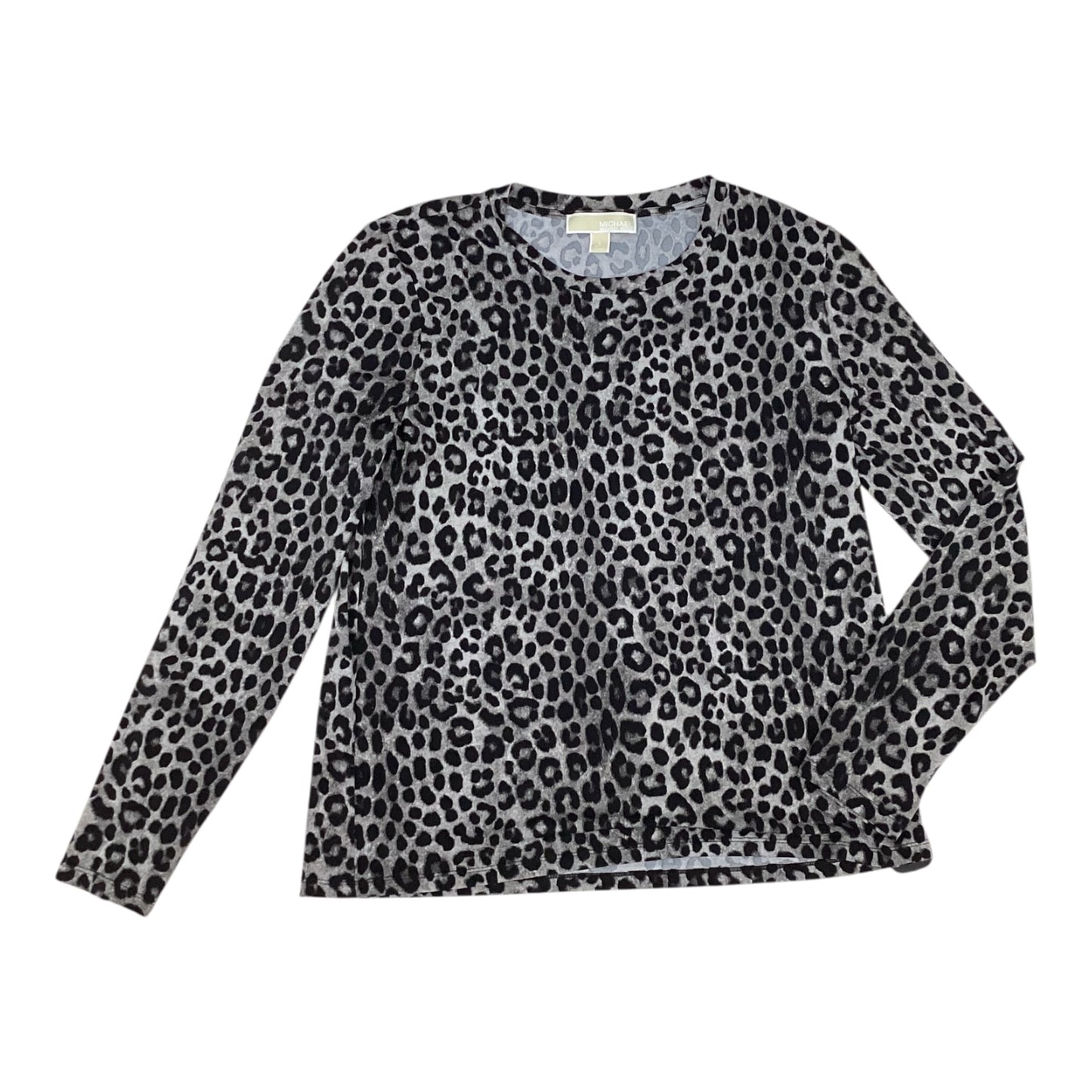 Top Ls Designer By Michael Kors In Animal Print, Size:L