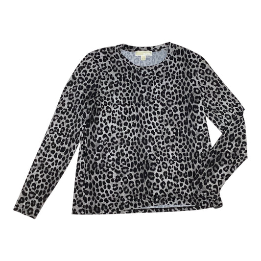 Top Ls Designer By Michael Kors In Animal Print, Size:L