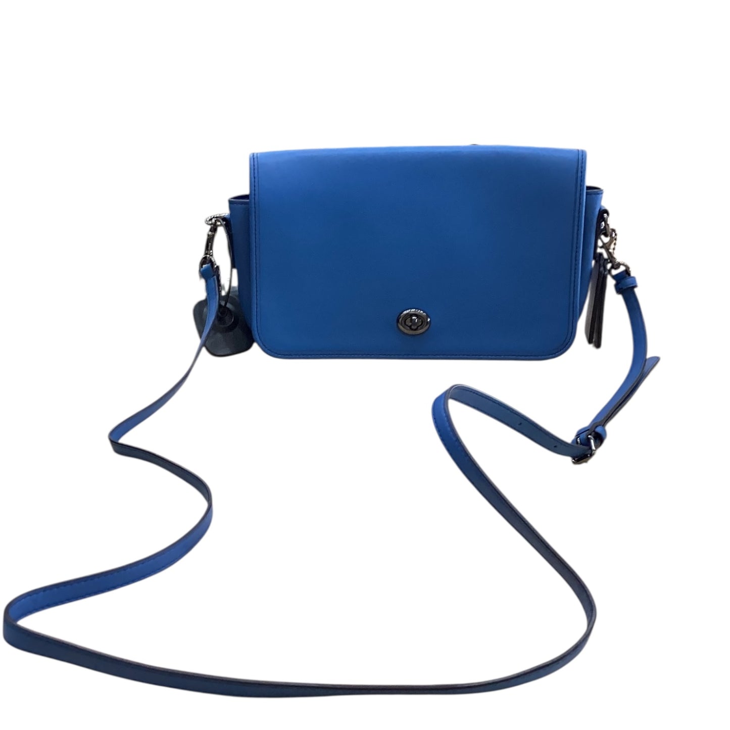Crossbody Designer By Coach In Blue, Size:Small