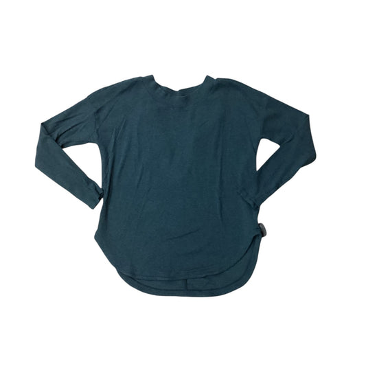 Athletic Top Ls Collar By Athleta In Green, Size:M