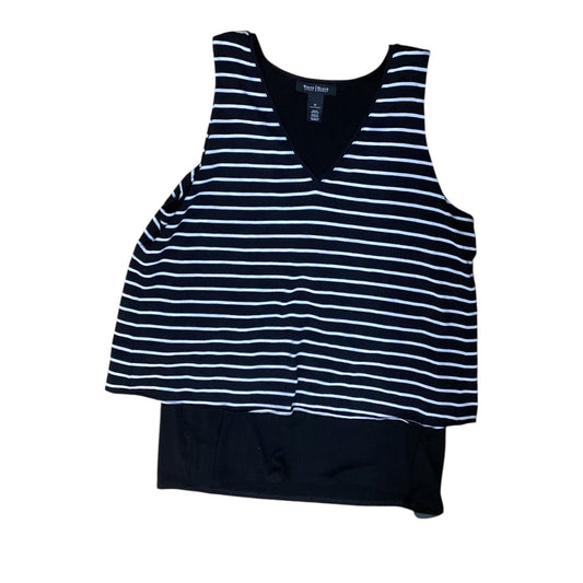 Top Sleeveless By White House Black Market In Black & White, Size:M