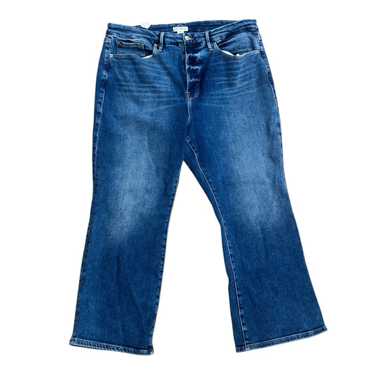 Jeans Wide Leg By Good American In Blue Denim, Size:20