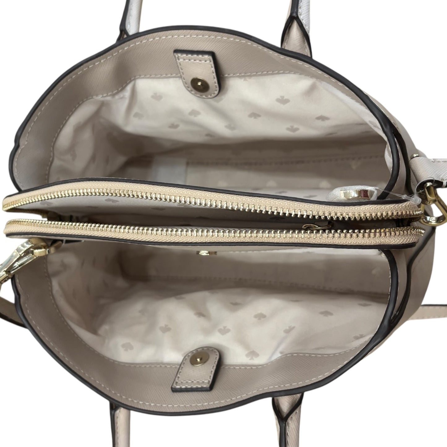 Handbag Designer By Kate Spade In Beige, Size:Small