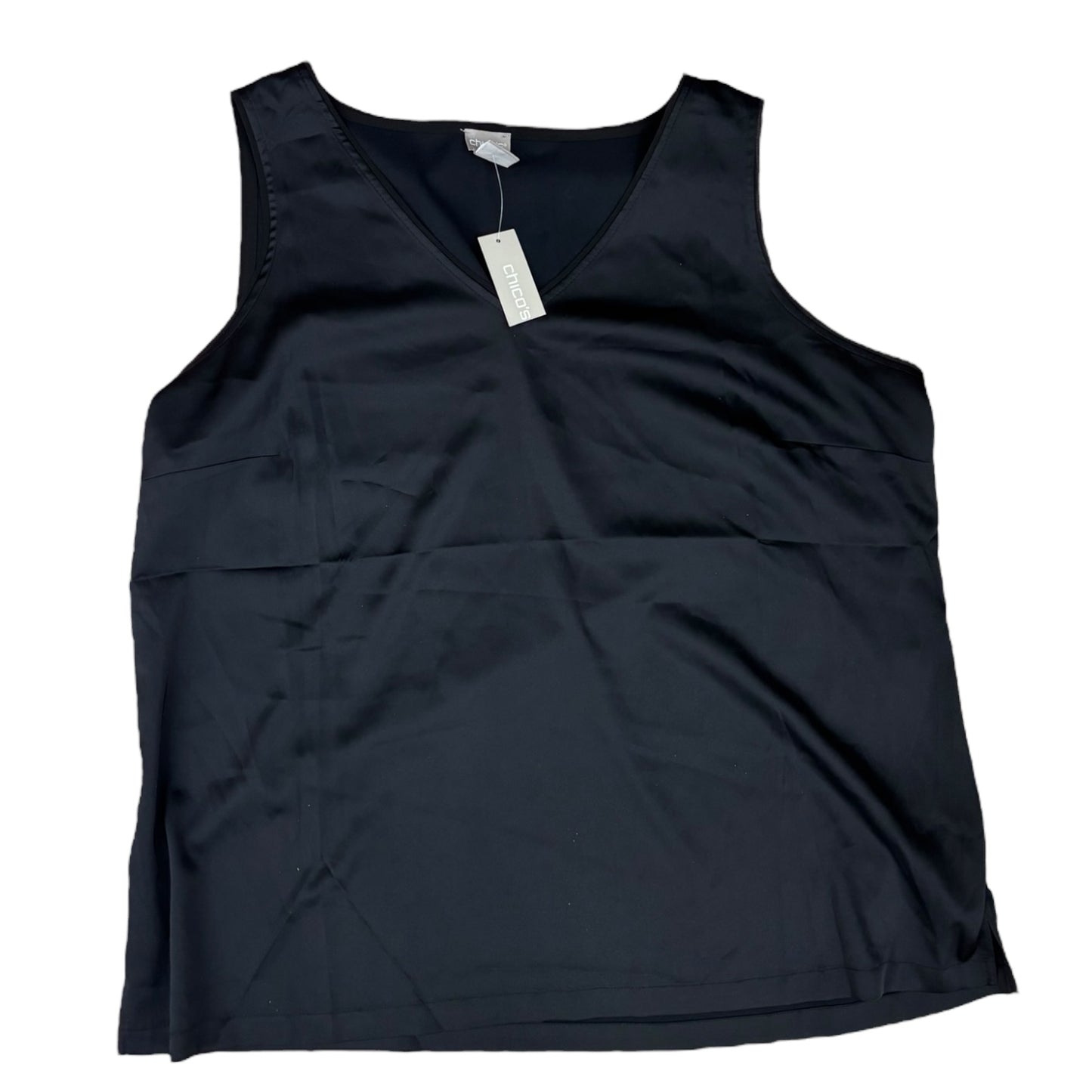 Top Sleeveless By Chicos In Black, Size:Xl