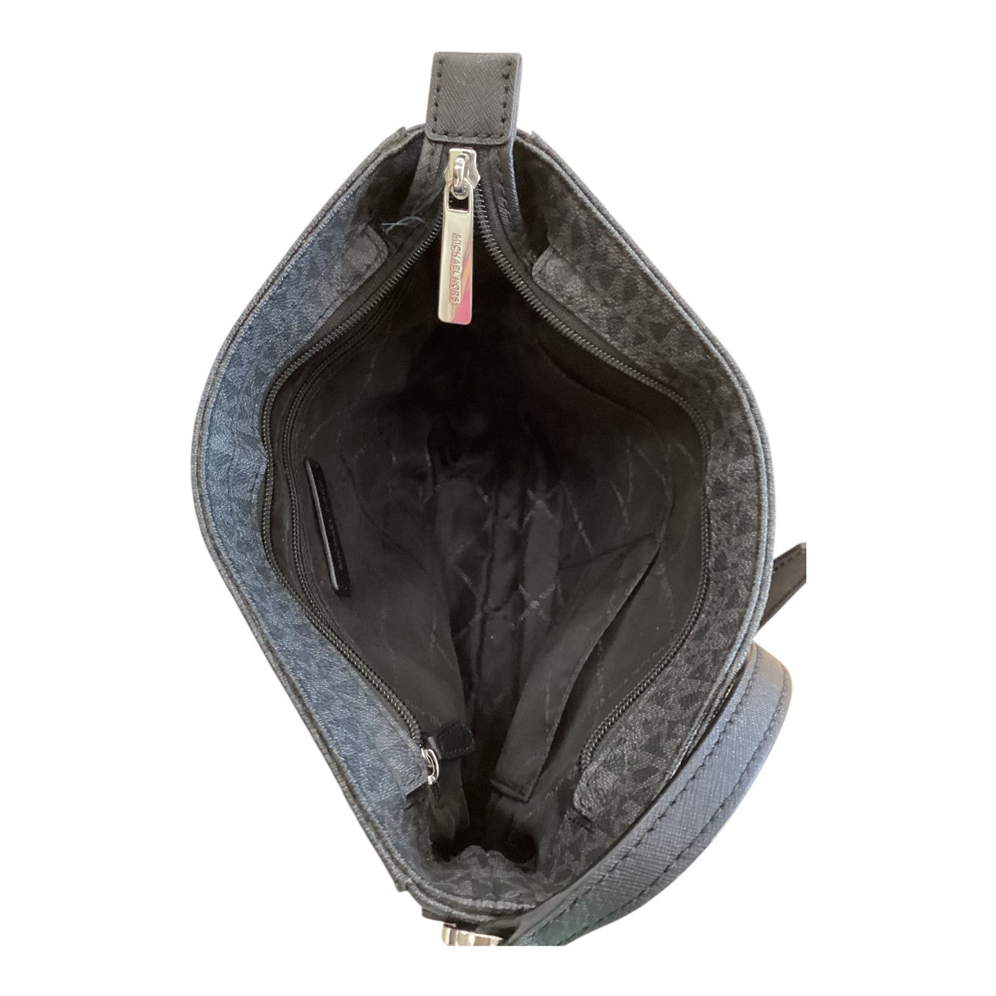 Crossbody Designer By Michael Kors In Black & Grey, Size:Medium