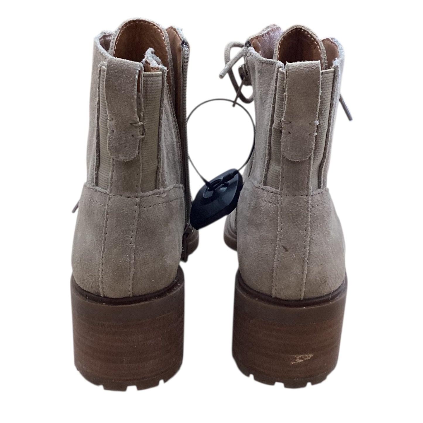 Boots Ankle Heels By Lucky Brand In Tan, Size:8