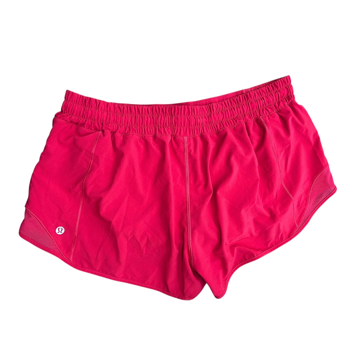 Athletic Shorts By Lululemon In Red, Size:14