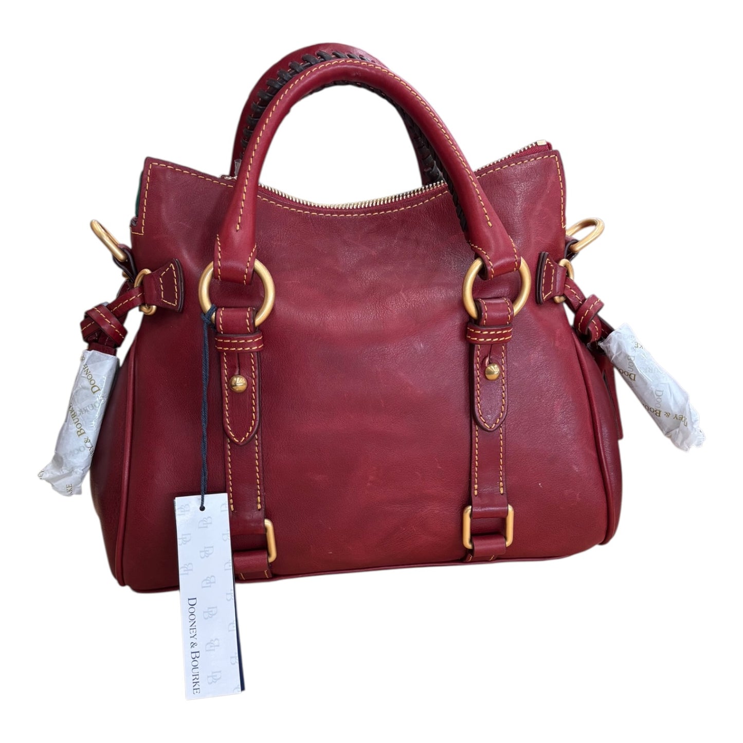 Handbag Designer By Dooney And Bourke In Red, Size:Medium