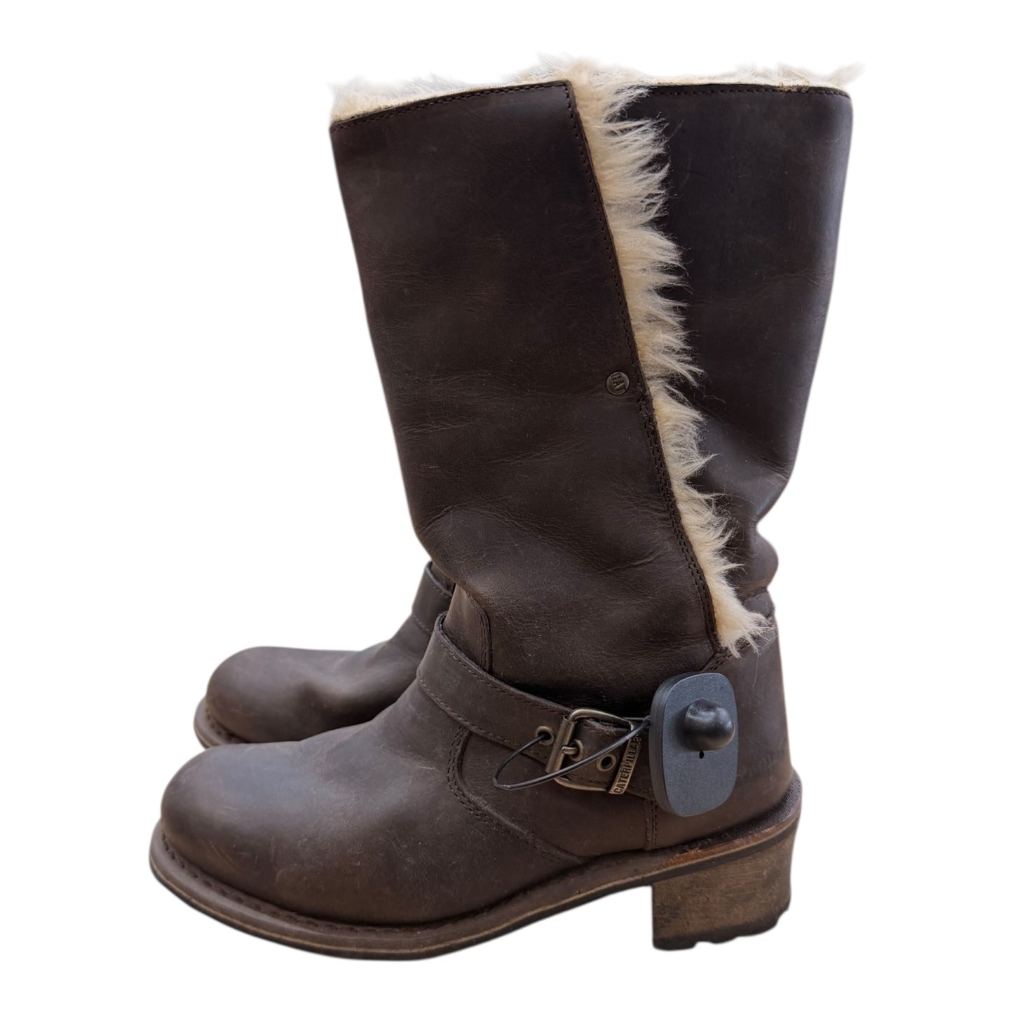 Boots Leather By Cmc In Brown, Size:7