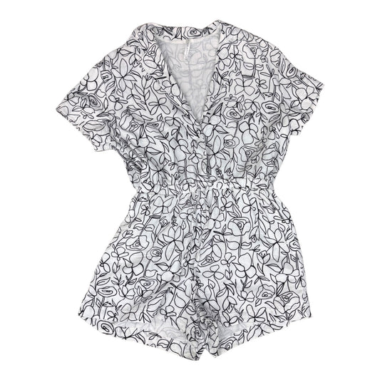 Romper By Fabletics In Black & White, Size:M