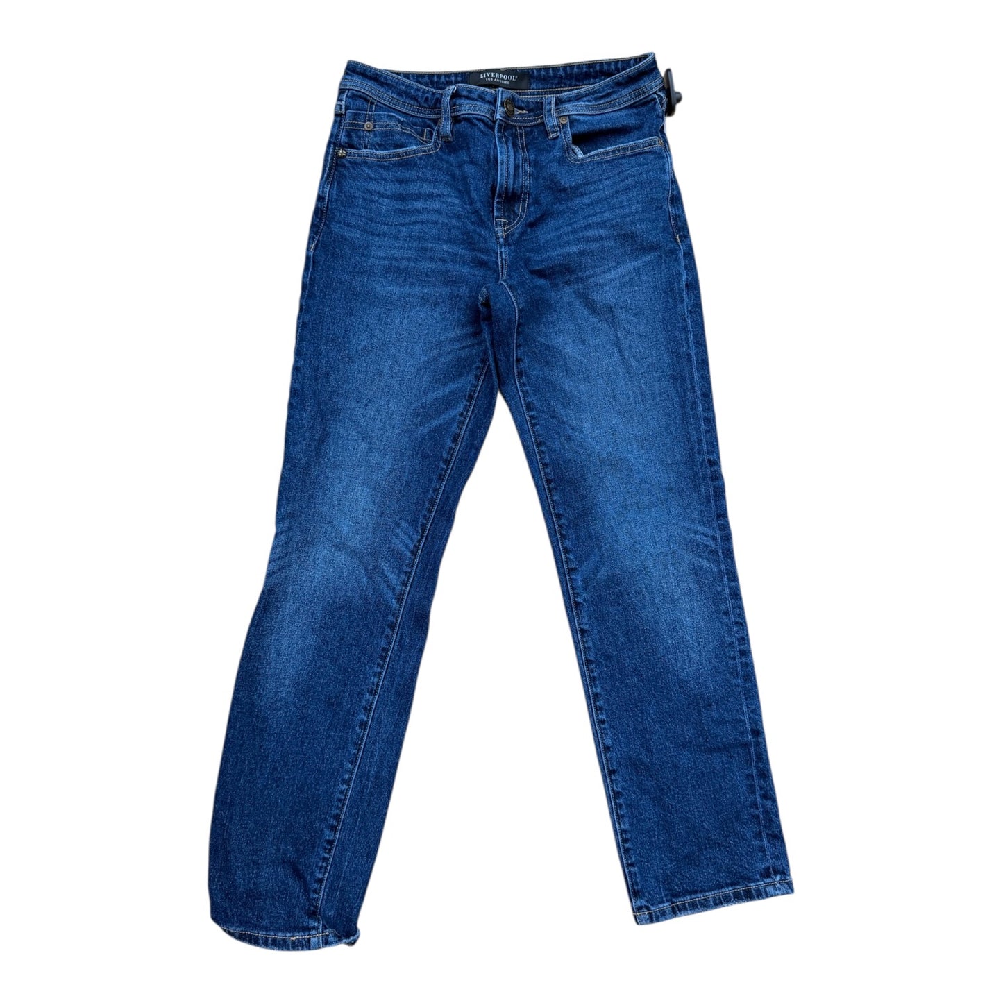 Jeans Skinny By Liverpool In Blue Denim, Size:2